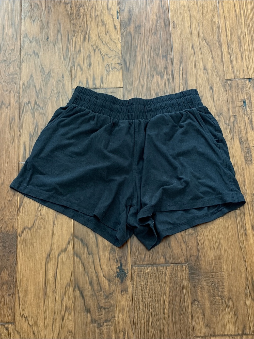 Athletic Works Black Athletic Shorts with Elastic Waist